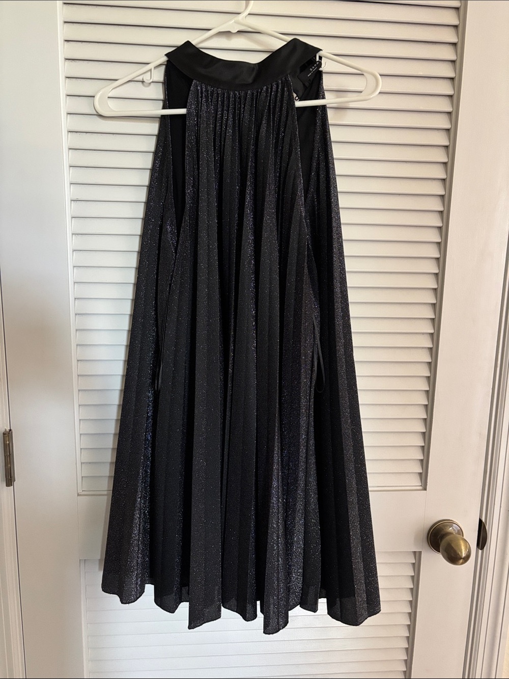 Zara Black Shimmer Circle Skirt